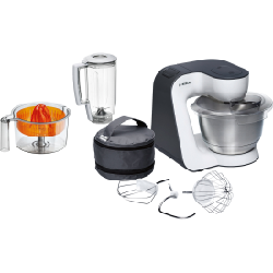 Bosch MUM5 Start Line universal robot de cuisine 800 W 3,9 L Orange, Argent, Transparent, Blanc