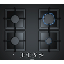 Bosch Serie 6 PPP6A6B20 plaque Noir Intégré Gaz 4 zones