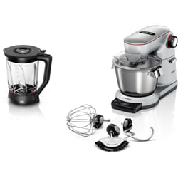 Bosch MUM9YX5S12 robot de cuisine 1500 W 5,5 L Noir, Acier inoxydable Balances intégrées