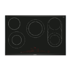 Bosch Serie 8 PKM875DV1D plaque Noir Intégré (placement) 80 cm Plaque avec zone à induction 5 zones