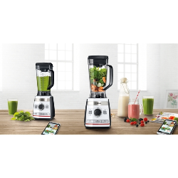 Bosch MMBH4P3W blender 2 L Mélangeur de table 1600 W Noir, Blanc