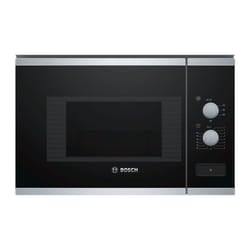 Bosch BFL520MS0 micro-onde Intégré (placement) Micro-onde combiné 20 L 800 W Noir, Acier inoxydable