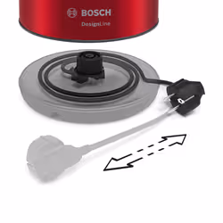 Bosch TWK3P424 bouilloire 1,7 L 2400 W Gris, Rouge - Vue supplémentaire 3