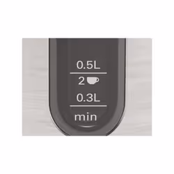 Bosch TWK4P440 bouilloire 1,7 L 2400 W Noir, Acier inoxydable - Vue supplémentaire 9