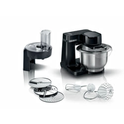 Bosch Serie 2 MUMS2EB01 robot de cuisine 3,8 L Noir, Acier inoxydable