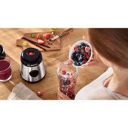 Bosch Serie 2 MMB2111M blender 0,6 L Blender sport 450 W Noir, Acier inoxydable - Vue supplémentaire 3