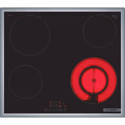 Bosch Serie 4 PKF645BB2E plaque Noir Intégré 60 cm Céramique 4 zones