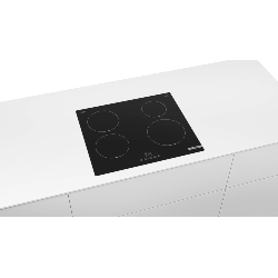 Bosch Serie 4 PUE611BB5E plaque Noir Intégré 60 cm Plaque avec zone à induction 4 zones