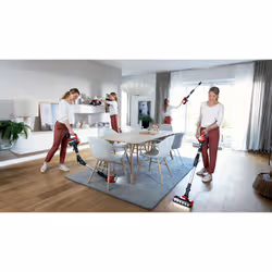 Bosch BCS711PET aspirateur balai et balai électrique Batterie Sec Sans sac 0,3 L Noir, Rouge 3 Ah - Vue supplémentaire 24