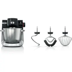 Bosch Serie 6 MUMS6ZS00 robot de cuisine 1600 W 5,5 L Noir, Acier inoxydable Balances intégrées