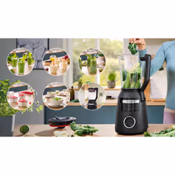Bosch Serie 6 MMB6652B blender 2 L Mélangeur de table 1800 W Noir - Vue supplémentaire 5