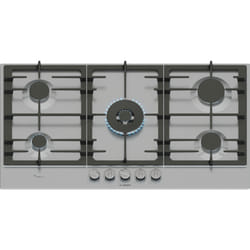 Bosch Serie 6 PCR9A5I90 plaque Acier inoxydable Intégré 90 cm Gaz 5 zone(s)