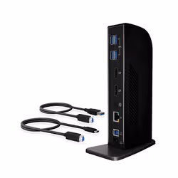 ICY BOX IB-DK2242AC Avec fil USB 3.2 Gen 1 (3.1 Gen 1) Type-A Noir - Vue supplémentaire 6