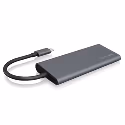ICY BOX IB-DK4022-CPD Avec fil USB 3.2 Gen 1 (3.1 Gen 1) Type-C Anthracite, Noir - Vue supplémentaire 3