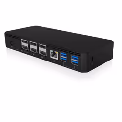 ICY BOX IB-DK2254AC Avec fil USB 3.2 Gen 2 (3.1 Gen 2) Type-C Noir - Vue supplémentaire 4