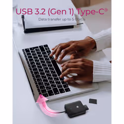 ICY BOX IB-CR403-C3 lecteur de carte mémoire USB 3.2 Gen 1 (3.1 Gen 1) Type-C Noir - Vue supplémentaire 5