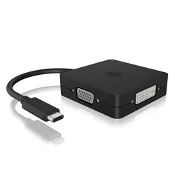 ICY BOX IB-DK1104-C adaptateur graphique USB 3840 x 2160 pixels Noir