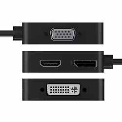 ICY BOX IB-DK1104-C adaptateur graphique USB 3840 x 2160 pixels Noir - Vue supplémentaire 4