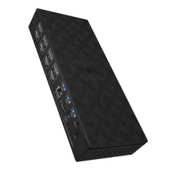 ICY BOX IB-DK2288AC Avec fil Noir