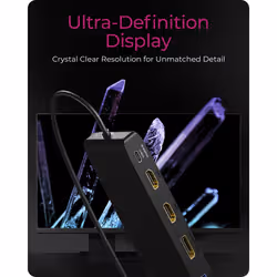 ICY BOX IB-DK2116-C Station d'accueil USB 3.2 Gen 2 (3.1 Gen 2) Type-C Noir - Vue supplémentaire 2