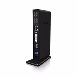 ICY BOX IB-DK2241AC Avec fil USB 3.2 Gen 1 (3.1 Gen 1) Type-A Noir - Vue supplémentaire 4