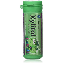 MIRADENT XYLITOL CHEWING GUM APPLE KIDS B30
