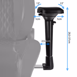 noblechairs EPIC Siège de jeu sur PC Siège rembourré Noir - Vue supplémentaire 5
