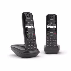 Gigaset AS690 Duo Téléphone analog/dect Noir - Vue supplémentaire 2