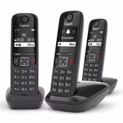 Gigaset AS690 Trio Téléphone analog/dect Noir - Vue supplémentaire 2