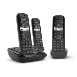 Gigaset AS690A Trio Téléphone analog/dect Noir