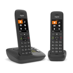 Gigaset C575A Duo Téléphone analog/dect Identification de l'appelant Noir