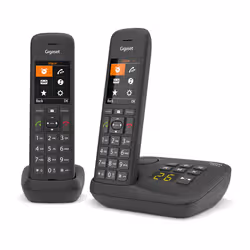Gigaset C575A Duo Téléphone analog/dect Identification de l'appelant Noir - Vue supplémentaire 2