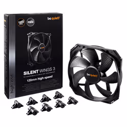 be quiet! SilentWings 3 PWM Boitier PC Ventilateur 12 cm Noir - Vue supplémentaire 3