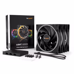 be quiet! Light Wings | 140mm PWM Triple Pack high-speed Boitier PC Ventilateur 14 cm Noir 3 pièce(s) - Vue supplémentaire 6