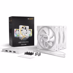 be quiet! Light Wings White | 120mm PWM Triple Pack Boitier PC Ventilateur 12 cm Blanc 3 pièce(s) - Vue supplémentaire 5