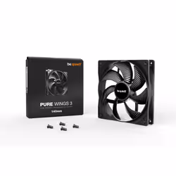 be quiet! Pure Wings 3 140mm Boitier PC Ventilateur 14 cm Noir 1 pièce(s) - Vue supplémentaire 3