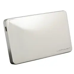 LC-Power LC-25U3W-Elektra Aluminium, Blanc 2.5"