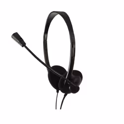 LogiLink Stereo Headset Earphones with Microphone Casque Avec fil Arceau Appels/Musique Noir - Vue supplémentaire 3