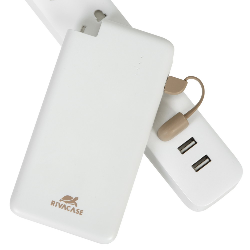 Rivacase VA2004 banque d'alimentation électrique Lithium Polymère (LiPo) 4000 mAh Blanc