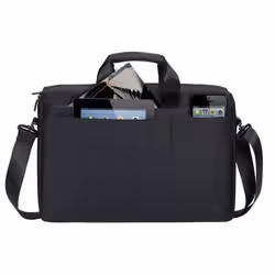 Rivacase Biscayne sacoche d'ordinateurs portables 15.6" Sac Messenger Noir - Vue supplémentaire 7