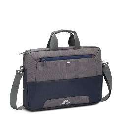 Rivacase Suzuka 7737 sacoche d'ordinateurs portables 15.6" Sac Messenger Bleu, Gris