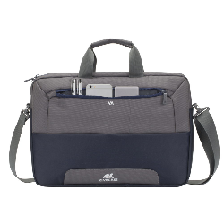 Rivacase Suzuka 7737 sacoche d'ordinateurs portables 15.6" Sac Messenger Bleu, Gris