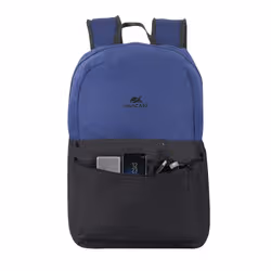 Rivacase BACKPACK LAPTOP 5560 15.6 BLUE/BK sac à dos Noir/Bleu - Vue supplémentaire 3