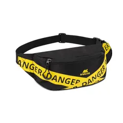 Rivacase Erebus sacs bananes Polyester Noir, Jaune