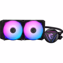 MSI MAG CORELIQUID 240R V2 système de refroidissement d’ordinateur Boitier PC Refroidisseur Noir - Vue supplémentaire 4