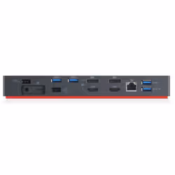 Lenovo 40AN0135EU station d'accueil Avec fil Thunderbolt 3 Noir, Rouge (40AN0135EU) - Vue supplémentaire 3
