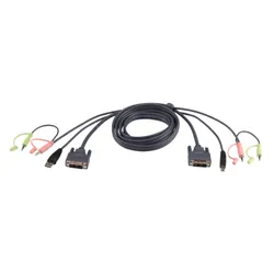 ATEN Câble KVM DVI-D USB Dual Link 1,8m