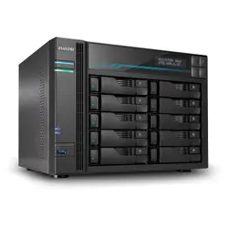 Asustor AS7110T serveur de stockage NAS Bureau IntelÂź XeonÂź 8 Go DDR4 0 To Noir