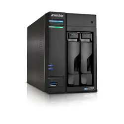 Asustor LOCKERSTOR 2 Gen2 (AS6702T) NAS Bureau IntelÂź CeleronÂź N5105 4 Go DDR4 0 To ADM Noir