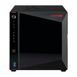 Asustor AS5404T serveur de stockage NAS Intel® Celeron® N5105 4 Go DDR4 0 To ADM Noir
